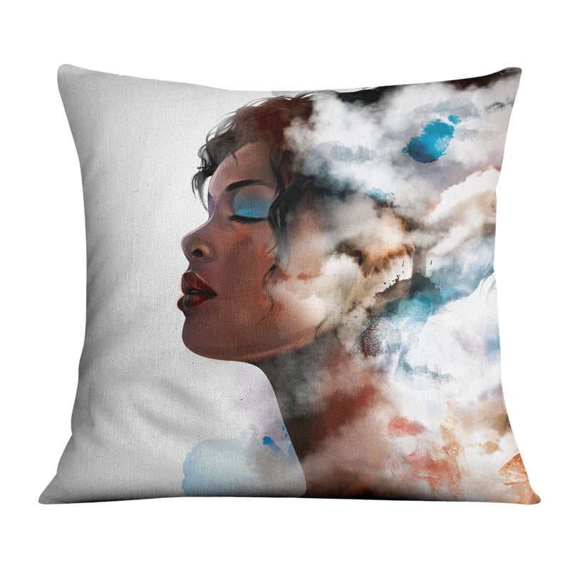 Clouded Woman C Cushion