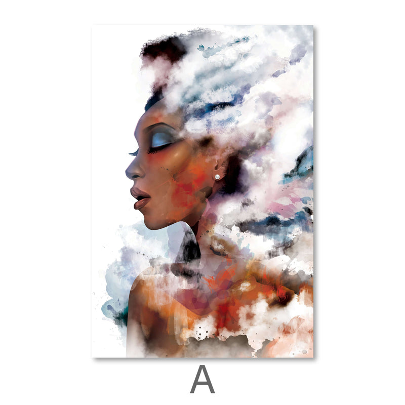 Clouded Woman Canvas