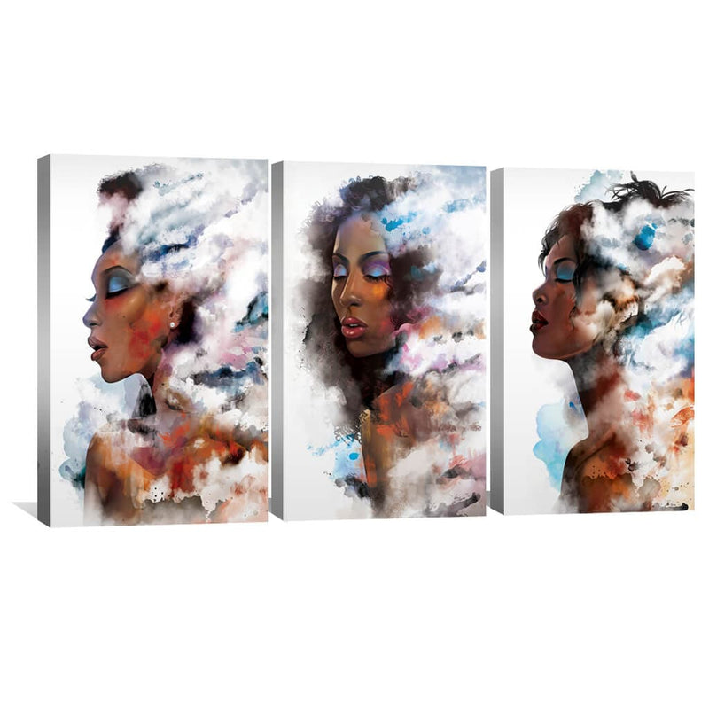 Clouded Woman Canvas