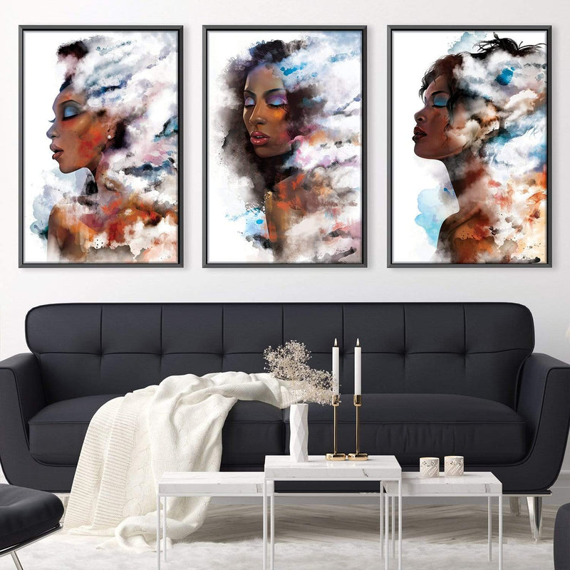 Clouded Woman Canvas