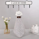Cloudy day pastel antibacterial hand towel set kitchen and bath by Decorbites