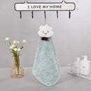 Cloudy day pastel antibacterial hand towel set kitchen and bath by Decorbites
