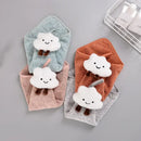 Cloudy day pastel antibacterial hand towel set kitchen and bath by Decorbites