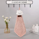 Cloudy day pastel antibacterial hand towel set kitchen and bath by Decorbites