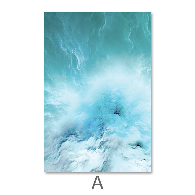 Cloudy Wave Canvas