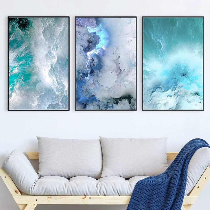 Cloudy Wave Canvas