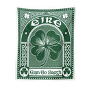 Clover psychedelic gothic wall tapestry green & white bedroom art by Decorbites