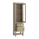 James Martin Breckenridge Linen Cabinet, Whitewashed Oak