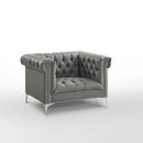 Oxford PU Leather Club Chair