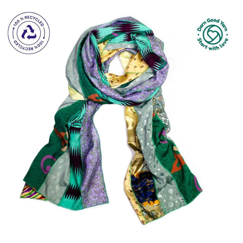 Club - Reclaimed Sari Medley Scarf