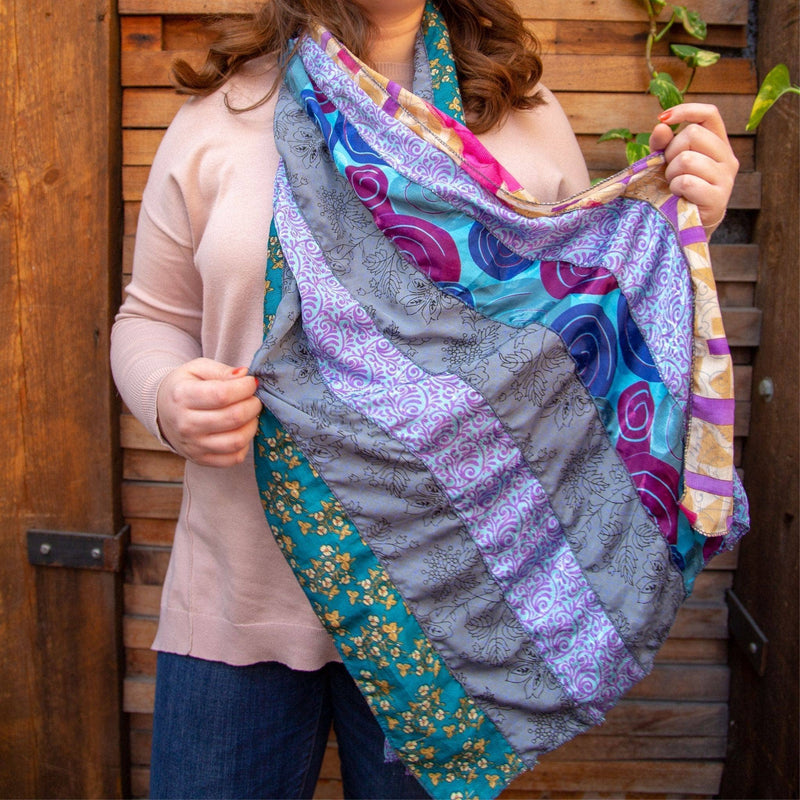 Club - Reclaimed Sari Medley Scarf