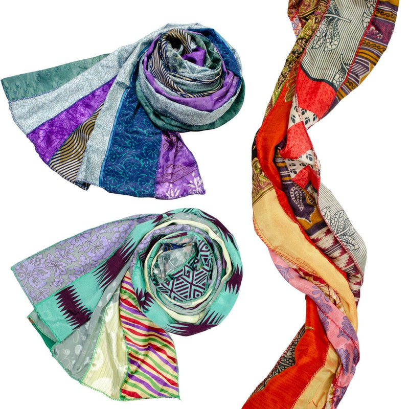 Club - Reclaimed Sari Medley Scarf