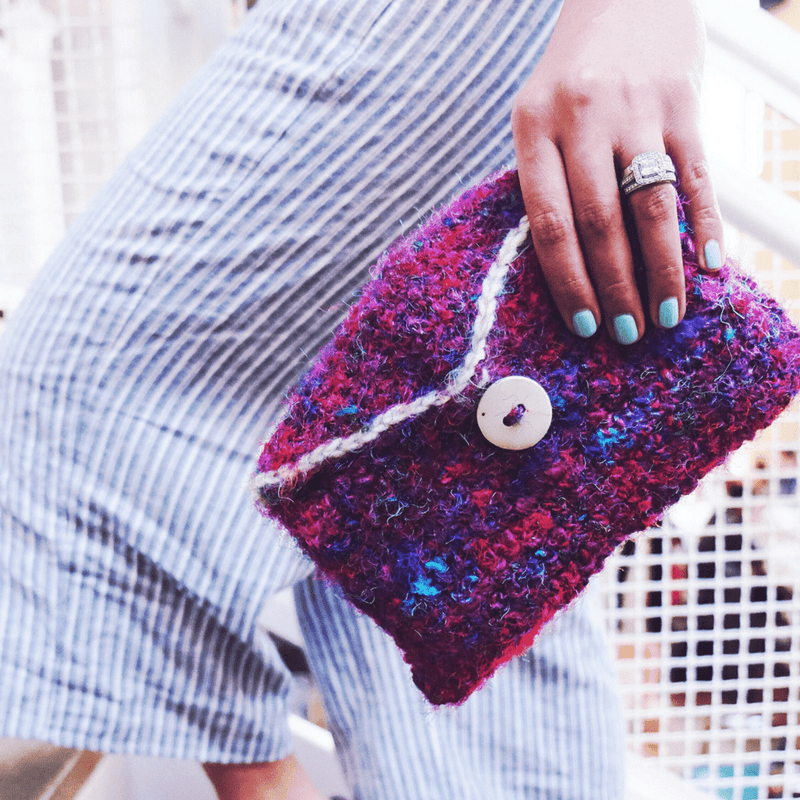 Sari Not Sorry Clutch Crochet Pattern