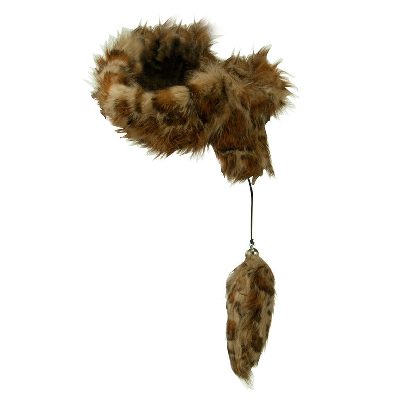 Woman's Faux Fur Slit Scarf