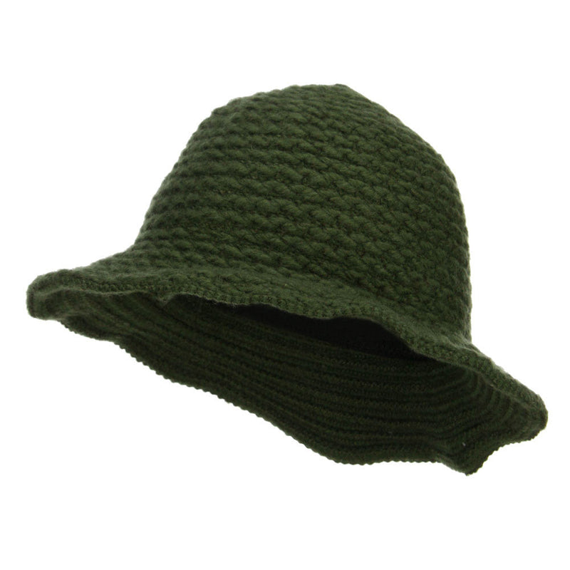 Women's Chenille Wired Brim Bucket Hat