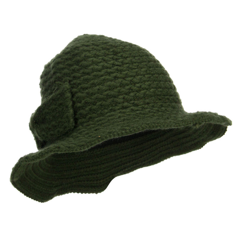 Women's Chenille Wired Brim Bucket Hat
