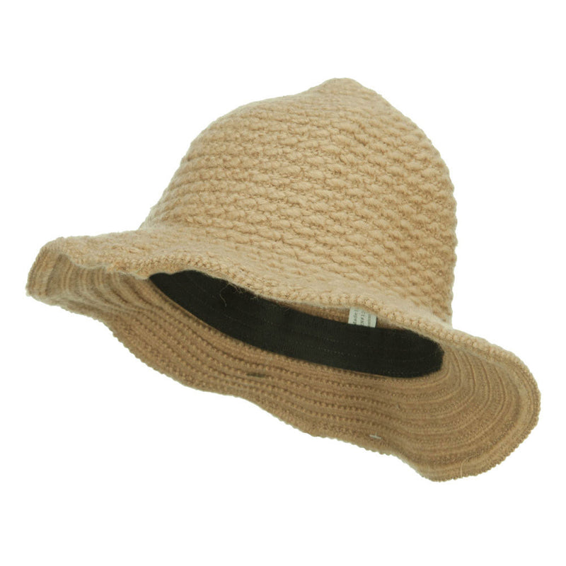 Women's Chenille Wired Brim Bucket Hat