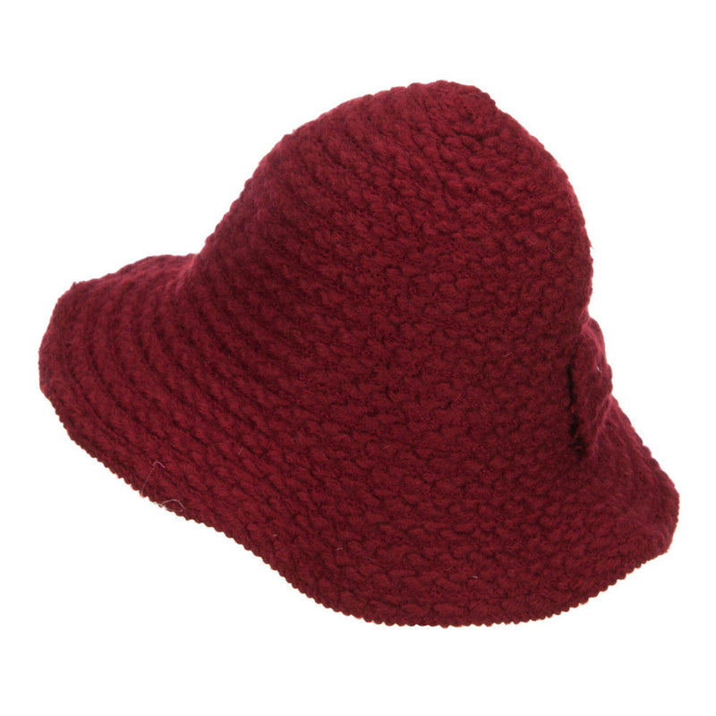 Women's Chenille Wired Brim Bucket Hat