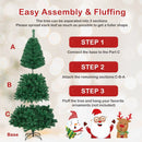 Artificial PVC Christmas Tree with Solid Metal Stand by LJGDeals