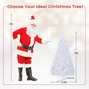 8 ft White Artificial PVC Christmas Tree with Stand by DirectDeals