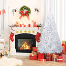 8 ft White Artificial PVC Christmas Tree with Stand by LJGDeals