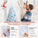 8 ft White Artificial PVC Christmas Tree with Stand by LJGDeals