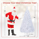 8 ft White Artificial PVC Christmas Tree with Stand by DirectDeals