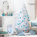 8 ft White Artificial PVC Christmas Tree with Stand by LJGDeals