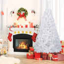 8 ft White Artificial PVC Christmas Tree with Stand by LJGDeals