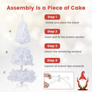 8 ft White Artificial PVC Christmas Tree with Stand by DirectDeals