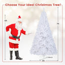 8 ft White Artificial PVC Christmas Tree with Stand by LJGDeals