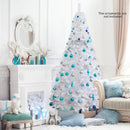 8 ft White Artificial PVC Christmas Tree with Stand by DirectDeals