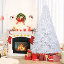 8 ft White Artificial PVC Christmas Tree with Stand by LJGDeals