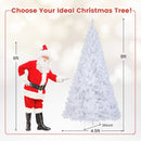 8 ft White Artificial PVC Christmas Tree with Stand by DirectDeals