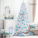 8 ft White Artificial PVC Christmas Tree with Stand by LJGDeals