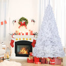 8 ft White Artificial PVC Christmas Tree with Stand by DirectDeals