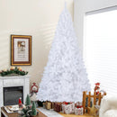 8 ft White Artificial PVC Christmas Tree with Stand by LJGDeals