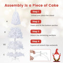 8 ft White Artificial PVC Christmas Tree with Stand by LJGDeals