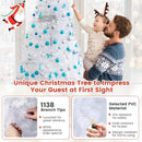 8 ft White Artificial PVC Christmas Tree with Stand by LJGDeals