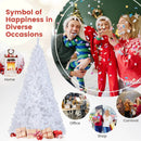 8 ft White Artificial PVC Christmas Tree with Stand by LJGDeals