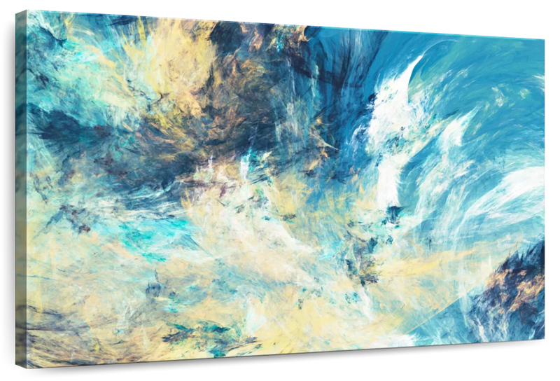 Frosty Dynamic Abstract Wall Art