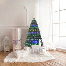5/6/7 Feet Multicolor Artificial Christmas Tree with LED Light and Metal Stand by LJGDeals