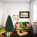 5/6/7 Feet Multicolor Artificial Christmas Tree with LED Light and Metal Stand by LJGDeals