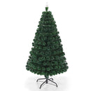 5/6/7 Feet Multicolor Artificial Christmas Tree with LED Light and Metal Stand by LJGDeals