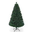 5/6/7 Feet Multicolor Artificial Christmas Tree with LED Light and Metal Stand by LJGDeals
