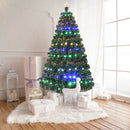 5/6/7 Feet Multicolor Artificial Christmas Tree with LED Light and Metal Stand