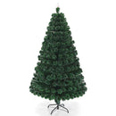 5/6/7 Feet Multicolor Artificial Christmas Tree with LED Light and Metal Stand by LJGDeals