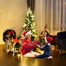 LED Christmas Tree with Red Berries Pine Cones by LJGDeals
