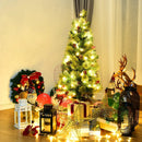 LED Christmas Tree with Red Berries Pine Cones by LJGDeals