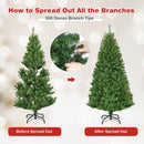 Artificial Premium Hinged Christmas Tree by LJGDeals